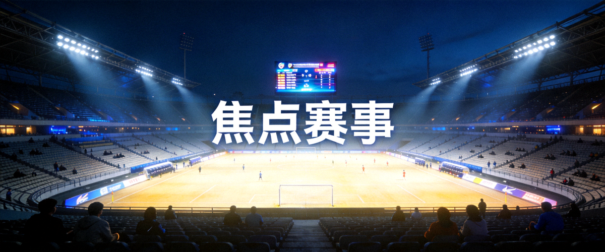 夜间体育场焦点赛事背景图